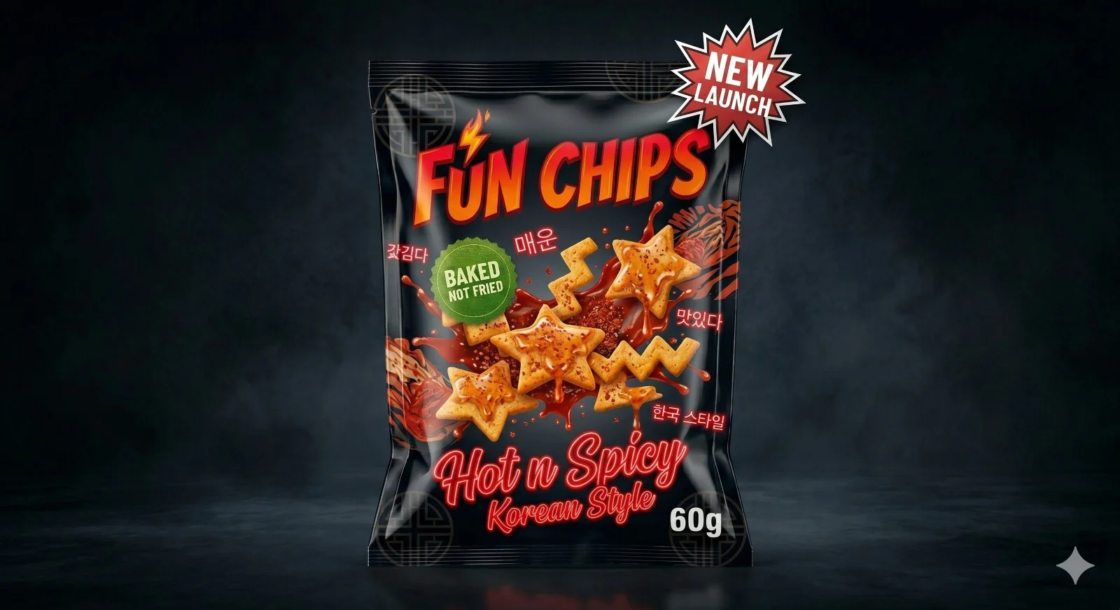 [FC-KR-60] FUN CHIPS Hot n Spicy Korean Style